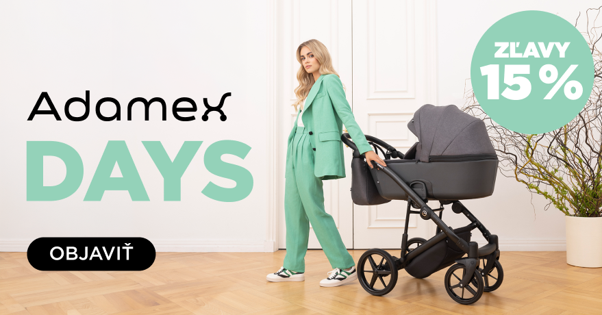  -15 % na kočíky Adamex práve teraz!