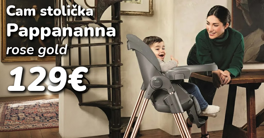 Štýlová jedálenská stolička Cam Pappananna Rose Gold je v akcii len za 129€