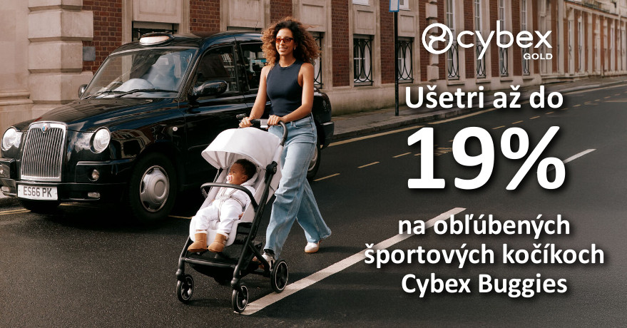 Ušetri až do 19% na obľúbených športových kočíkoch Cybex