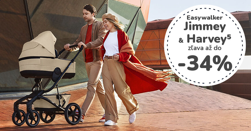 Zľava až do 34% na Easywalker Jimmey a Harvey5