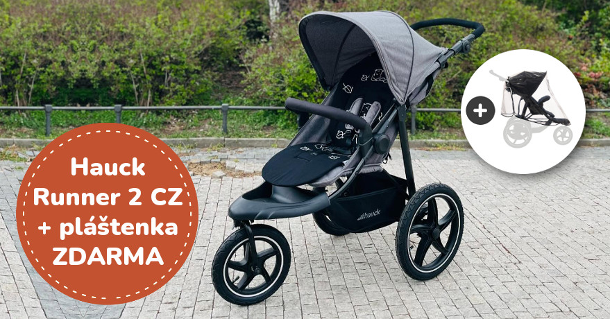 Hauck Runner 2 CZ + pláštenka ZDARMA
