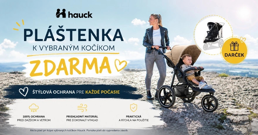 Pláštenka k vybraným kočíkom Hazck ZDARMA!