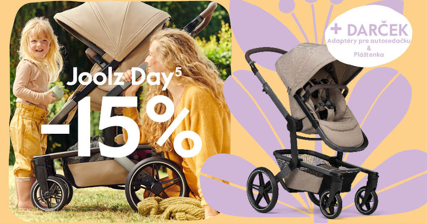 Joolz Day5 s darčekmi a zľavou 15%