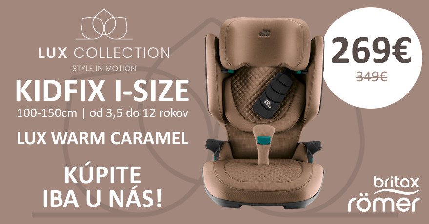Britax Romer Kidfix i-size LUX warm caramel - kúpite jedine u nás!