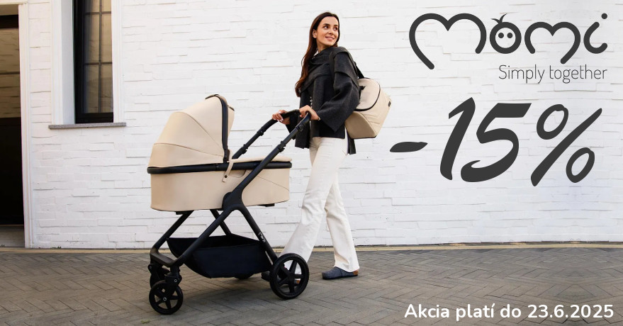 Zľava -15% na vybrané produkty MoMi