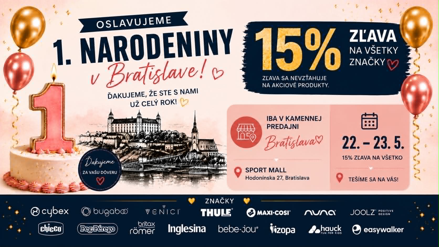 Oslavujeme 1. narodeniny predajne Aladdin v Bratislave