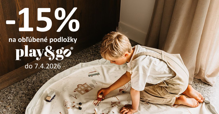 -15 % na obľúbené hracie podložky Play&Go!