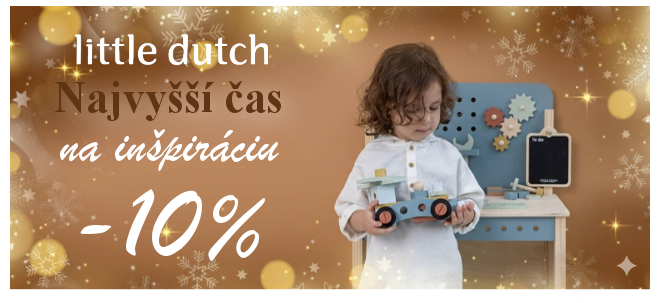 Zľava -10% na produkty Little Dutch