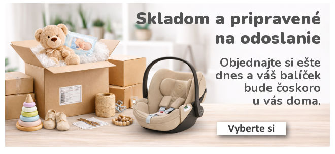 Skladom a pripravené na odoslanie
