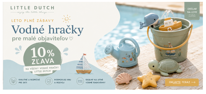 Zľava -10% na produkty Little Dutch