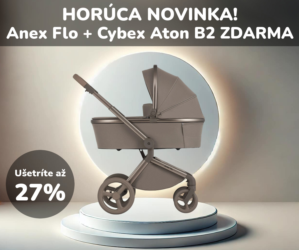 Horúca novinka Anex Flo s autosedačkou Cybex ZDARMA