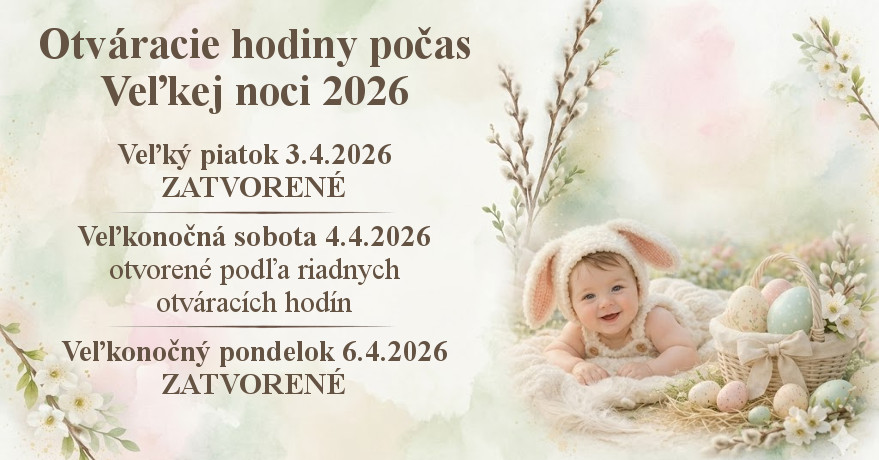 Otváracie hodiny počas Veľkej noci 2026