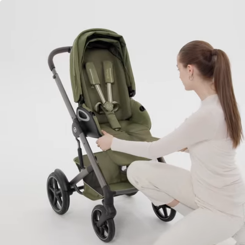 Cybex Talos S LUX + skladacia vanička 2026 - popruhy na jedno zatiahnutie