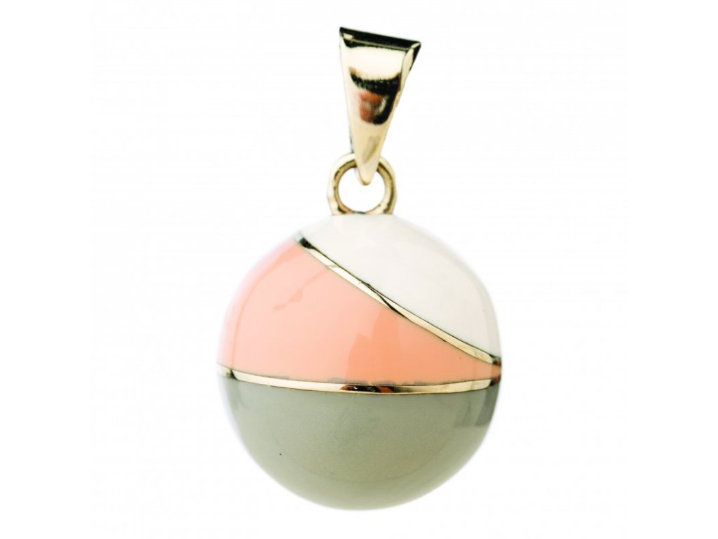 Tehotenská rolnička ESSENTIALS White grey rose vintage