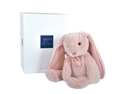 HO3137 DouDou et compagnie plyšový zajačik 40cm - Ružový