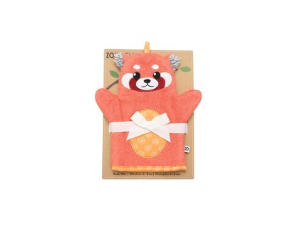 122-002-014 Zoocchini žinka na umývanie bábätka Panda červená