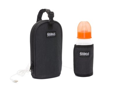 Fillikíd Ohrievač fliaš black melange USB