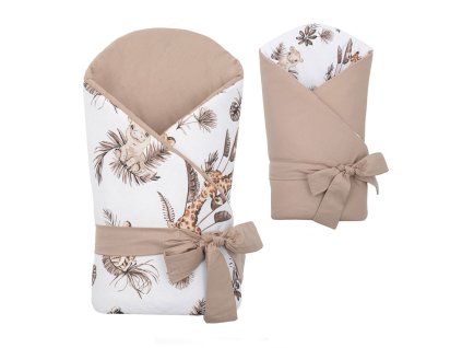 Obojstranná detská zavinovačka New Baby Safari 80x80 cm - 57161