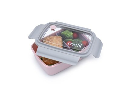 Bento Box krabička na desiatu 880 ml - ružová