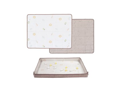 Hracia podložka penová s loptičkami Brown Beige