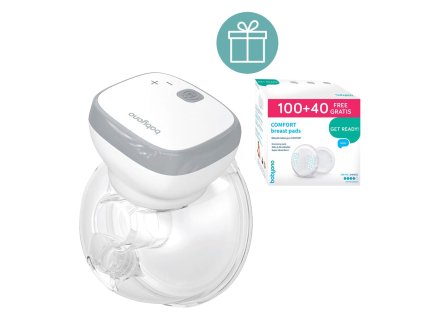 BABYONO Odsávačka mlieka elektrická handsfree Shelly + vložky do podprsenky 100 + 40 ZADARMO