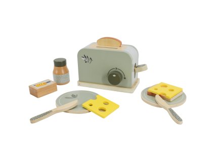 label label toaster olive green