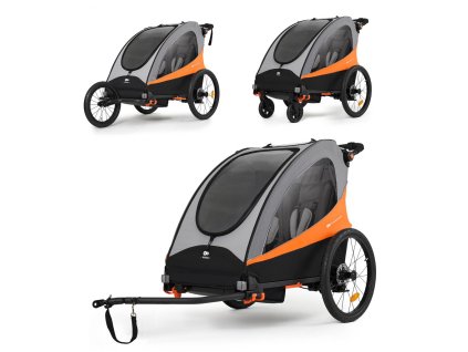 KINDERKRAFT Vozík 3v1 Nava Sunny Orange