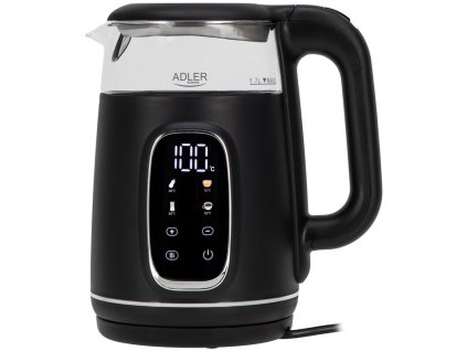 Rýchlovarná kanvica Adler AD 1305 čierna-strieborná