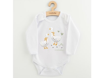 Detské body s potlačou New Baby Husičky, 86 (12-18m) - 58188