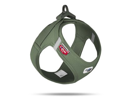 CURLI Postroj pre psov so sponou Air-Mesh Moss XS, 3-5 kg