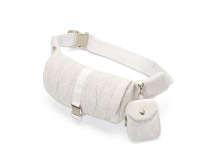 cybex belt bag boucle cream white