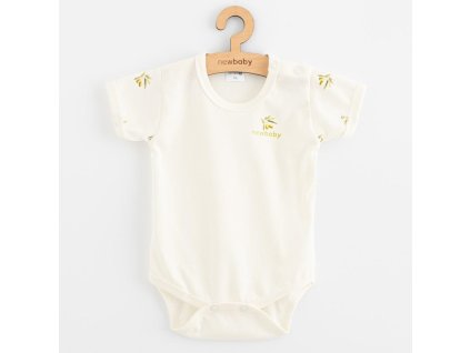 Dojčenské body s krátkym rukávom z organickej bavlny New Baby Olivy, 80 (9-12m) - 58250