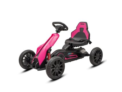 Detská šliapacia motokára Go-kart Baby Mix Speedster ružová - 57544