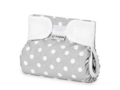 ak sz grey polka dots