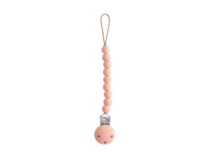 Hera Silicone Pacifier Clip Powder Pink p