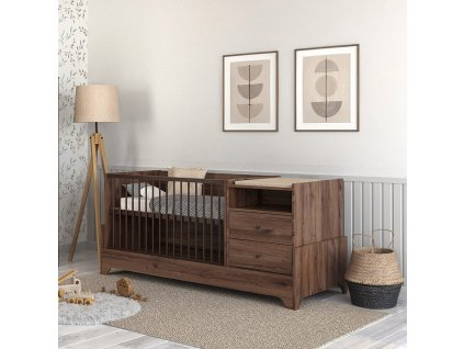 Kombi postieľka Faktum Nest Walnut 70x120