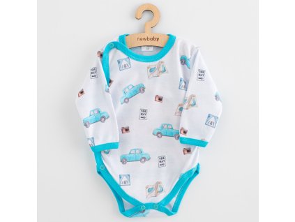 Dojčenské body celorozopínacie New Baby Classic II cars, 56 (0-3m) - 58529