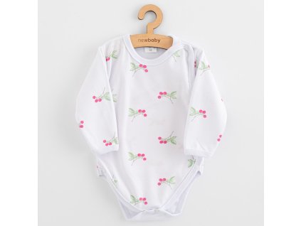 Dojčenské body celorozopínacie New Baby Classic II raspberry, 56 (0-3m) - 58614