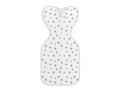 Love To Dream Swaddle UP - veľkosť M - biela, Hviezdy STAGE1 - 0,2 TOG Original