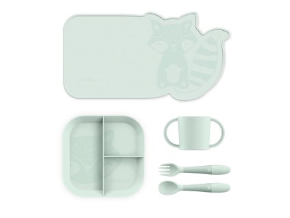 Miniland Dolce Set na kŕmenie pre deti metódou BLW, mätová