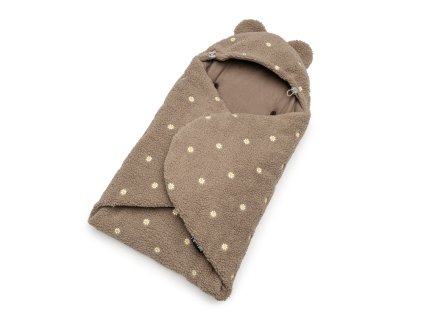 wrapper teddy brown flowers