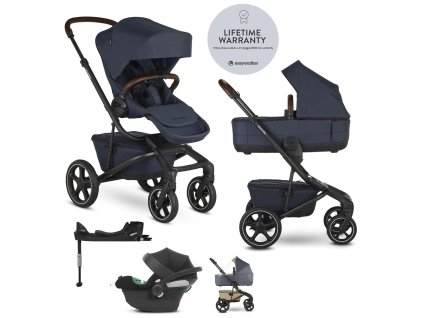 EASYWALKER SET Kočík 4v1 Jimmey Indigo Blue LITE RWS + CYBEX Aton B2 i-Size + základňa