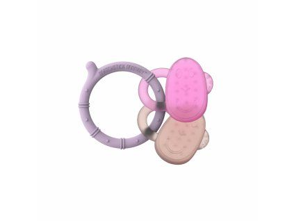 1 MM Cooling Teether Lilac Ring DustyPink PS 01