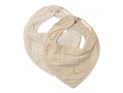 Podbradník bandana 2 ks Pure Soft Beige