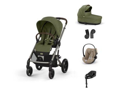 Cybex Balios S LUX, bundle set M 2025, moss green/beige