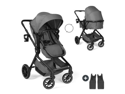 Hauck Kombinovaný kočík 2v1 Convert N Care Dark Grey