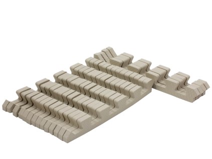 Rialto Baby Sada béžových okrajov na penové puzzle 120x150cm