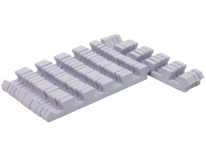 Rialto Baby Sada okrajov Silver pre penové puzzle 120x150cm