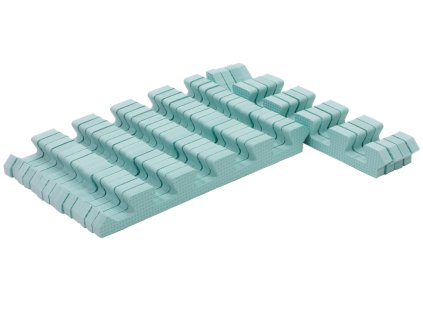 Rialto Baby Sada zelených okrajov pre penové puzzle 120x150cm