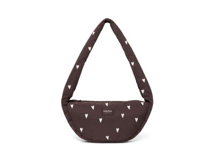 STUDIO NOOS - Puffy Mini Cross Body Bag | Brown Hearts